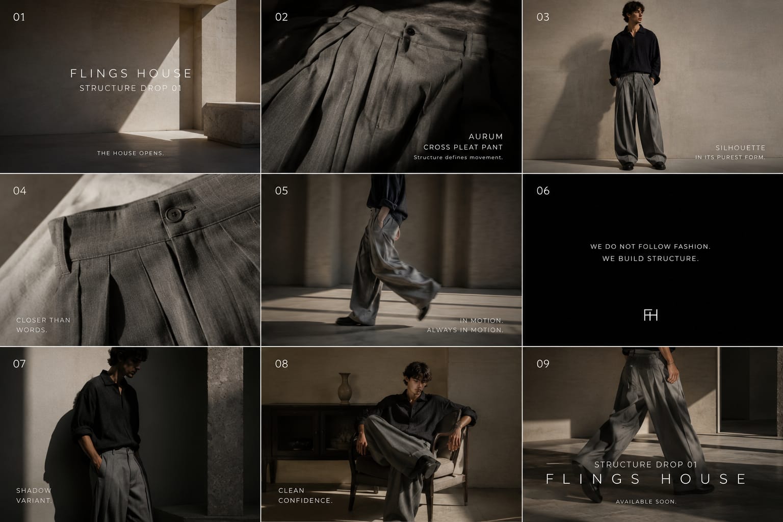The House Opens - Structure editorial